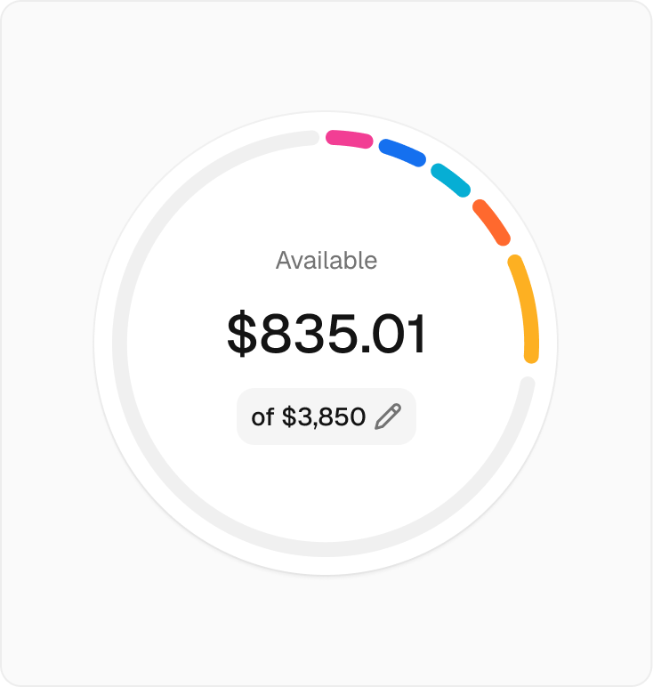 Khazina: Setup and customize your budget